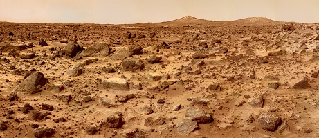 Barren, yet interesting Landscape on Mars