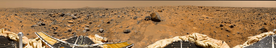 Mars Pathfinder showing Mars Landscape Panoramic View